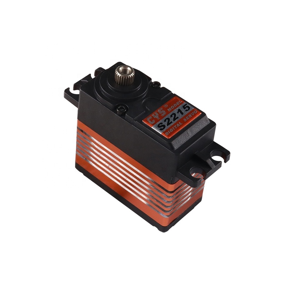 Factory wholesale CYS-S2215 60g 15kg Aluminum Middle Case Waterproof Digital CorelessTitanium Gear servo for 1/10 RC Car planes