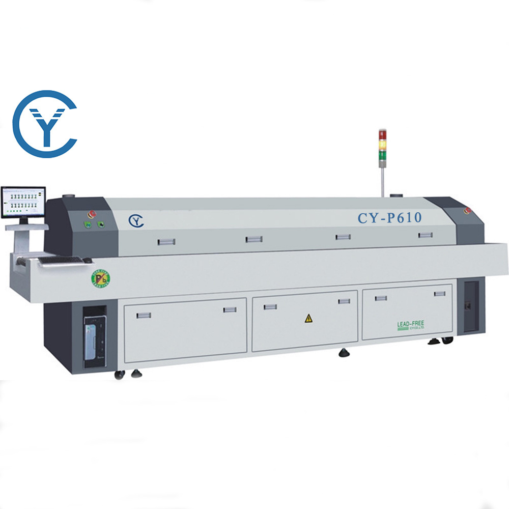 Hot selling CY-F820 Suppliers Large Energy Saving China 6 Zone Reflow Soldering Machine