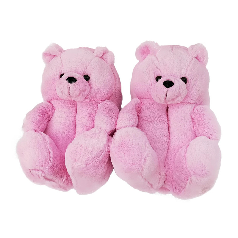 New Arrival Teddy Bear Slippers Custom Bedroom Animal Teddy Bear Slipper For Women