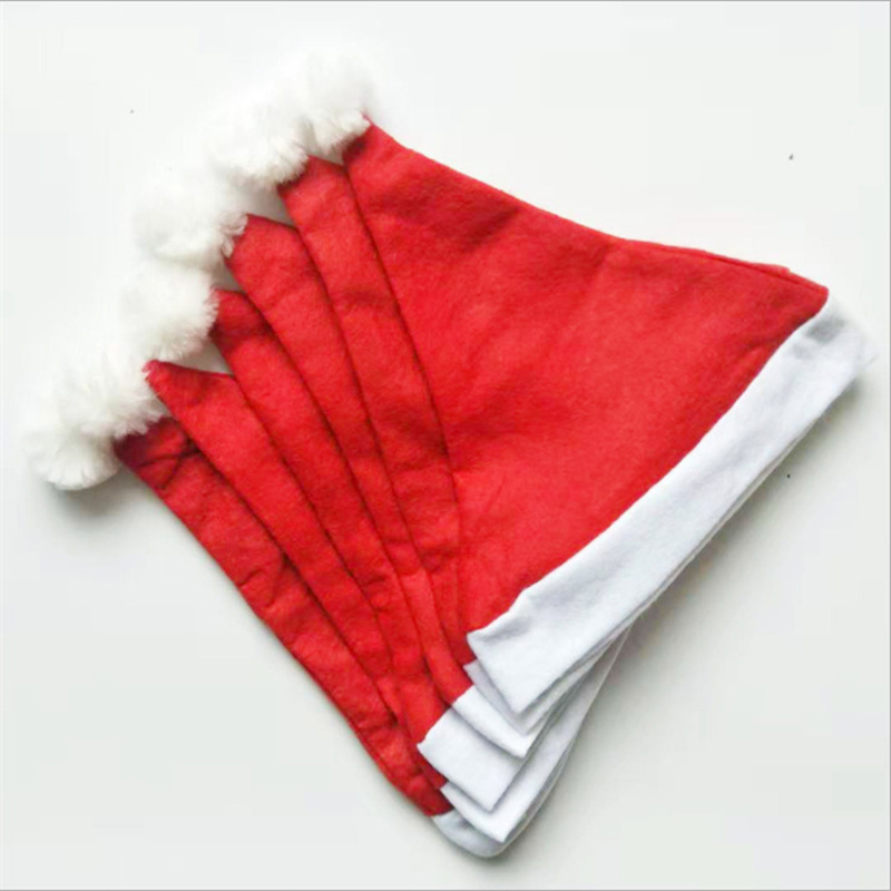 Wholesale Promotion Cheap Non Woven Christmas Hats Santa Hats For Children