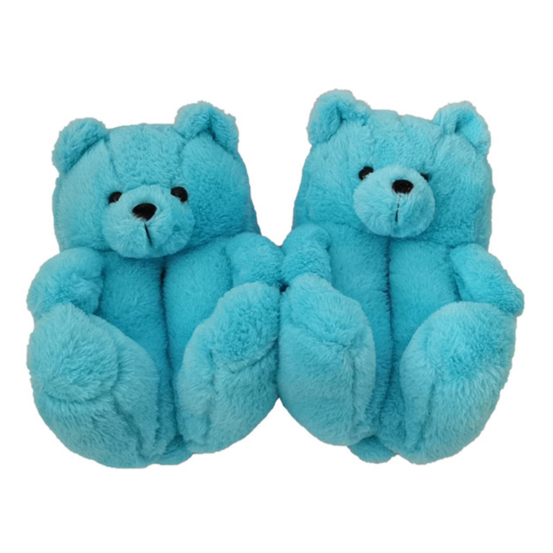 New Arrival Teddy Bear Slippers Custom Bedroom Animal Teddy Bear Slipper For Women