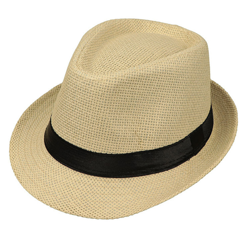 Factory Wholesale Fashion Summer Paper Straw Fedora Hat With Stock