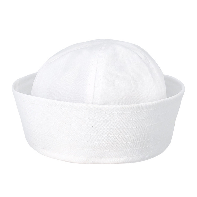 Wholesale Stock Party Private Captain Morgan Hats Blank White Captain Sailor Hats