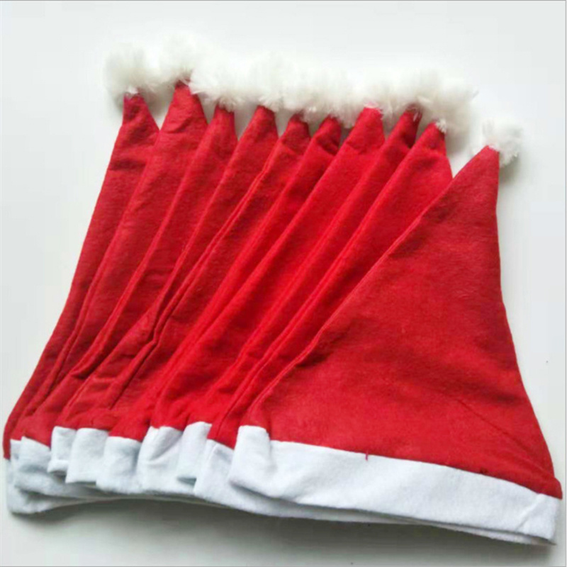 Wholesale Promotion Cheap Non Woven Christmas Hats Santa Hats For Children