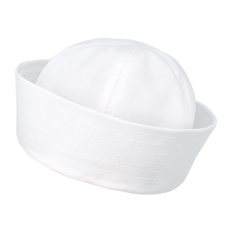 Wholesale Stock Party Private Captain Morgan Hats Blank White Captain Sailor Hats