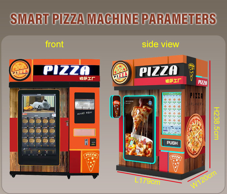 Designed portable product pizza making vending machine fast food fully automatic pizza vending machine