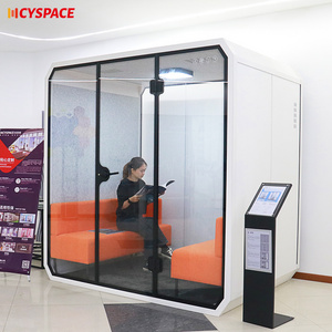 Portable privacy silence phone booth acoustic work pod sound proof booth phone movable soundproof booth meeting room office pod