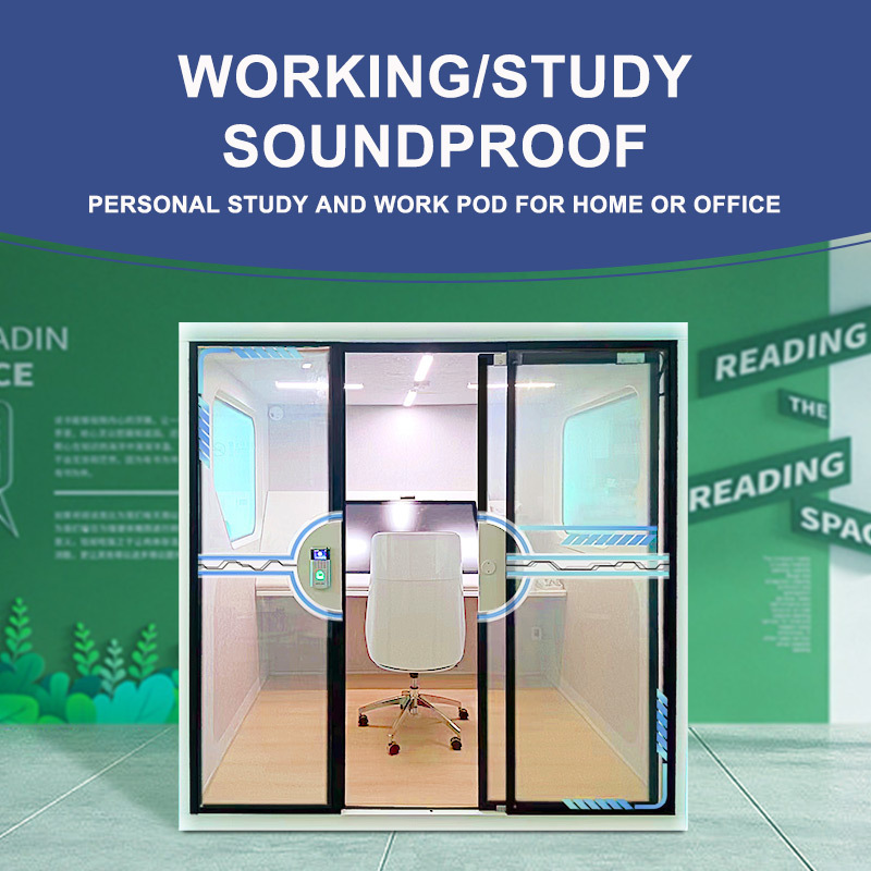 Portable privacy silence phone booth acoustic work pod sound proof booth phone movable soundproof booth meeting room office pod