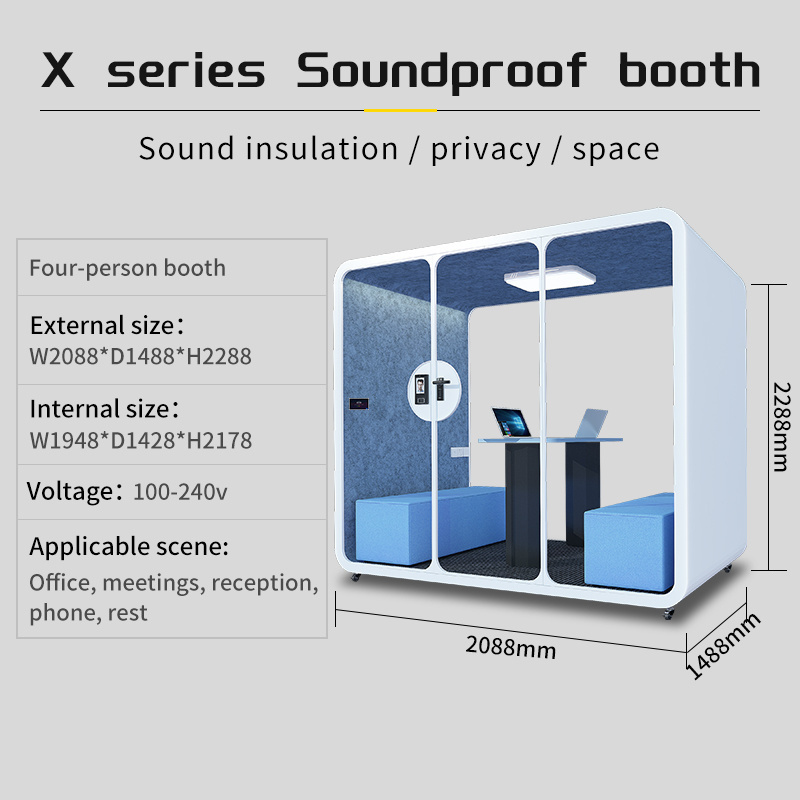 Indoor Prefabricated Office Pods Telephone Booth For Sale Furniture Phone Booth Portable Studio Office Pod Work Sound Proof