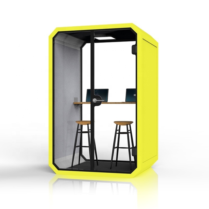 Portable Acoustic Workstation Calling Phone Modern Booth Prefab Studio Office Pod Work Sound Proof  Aluminum  Drum Booth