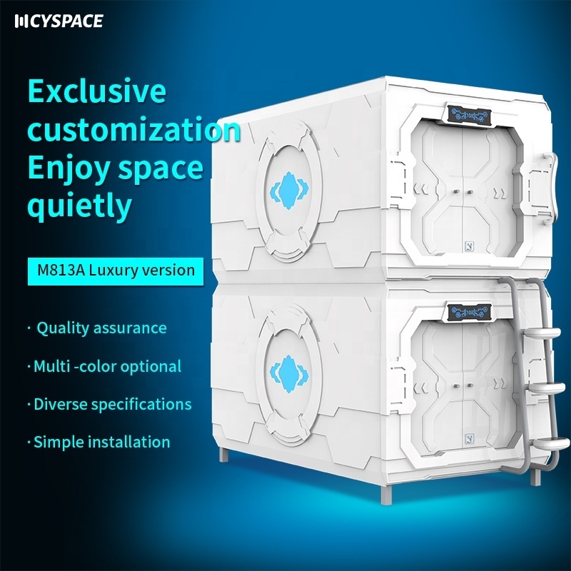 OEM Capsule Hotel Soundproof Sleeping Pod Container Mobile Individual Luxury Capsule Hotel  Modern sleeper compartment Cabinet