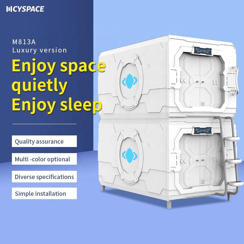 OEM Capsule Hotel Soundproof Sleeping Pod Container Mobile Individual Luxury Capsule Hotel  Modern sleeper compartment Cabinet