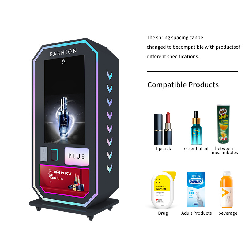 OEM custom touch screen wall mounted vending machine smart digital mini eyelash/cosmetics/lipstick/medicine vending machine