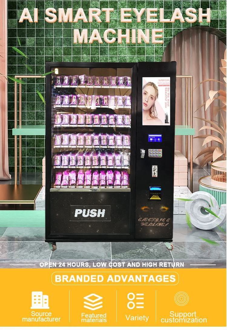 Beauty makeup products vending machine nails de cosmeticos nail printer vending machine for women hair bundles