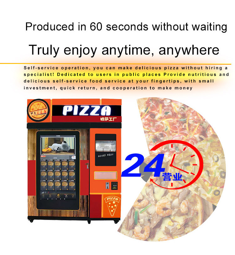 Designed portable product pizza making vending machine fast food fully automatic pizza vending machine