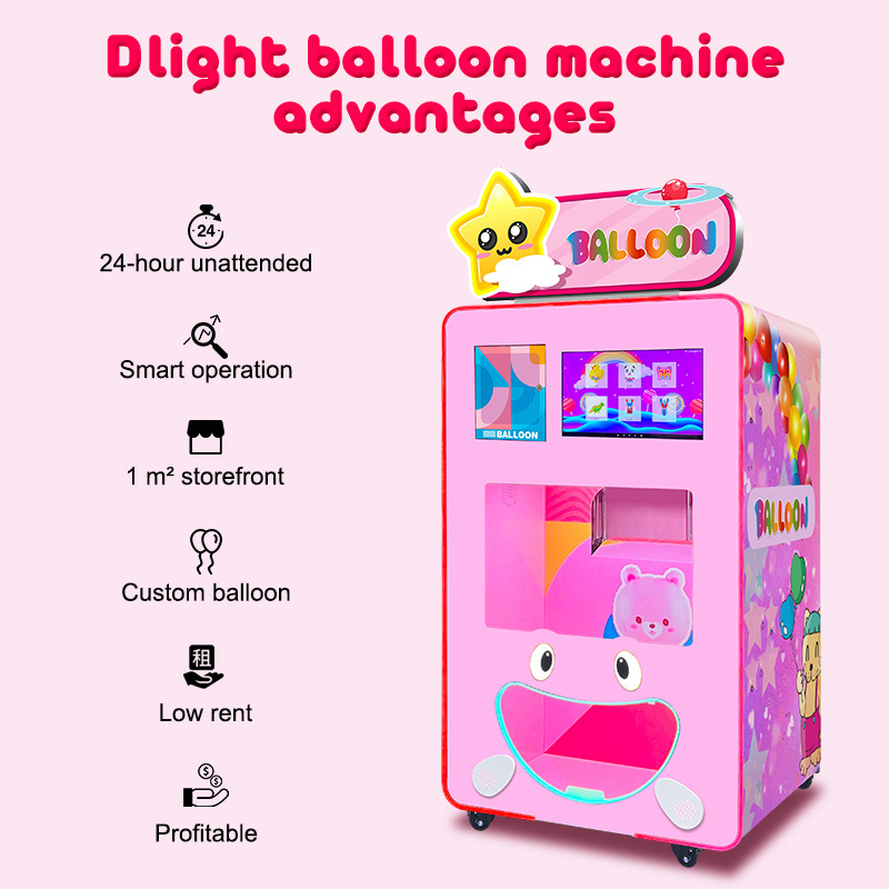 Factory custom amusement park autoinflation automatic balloon vending machine for sale