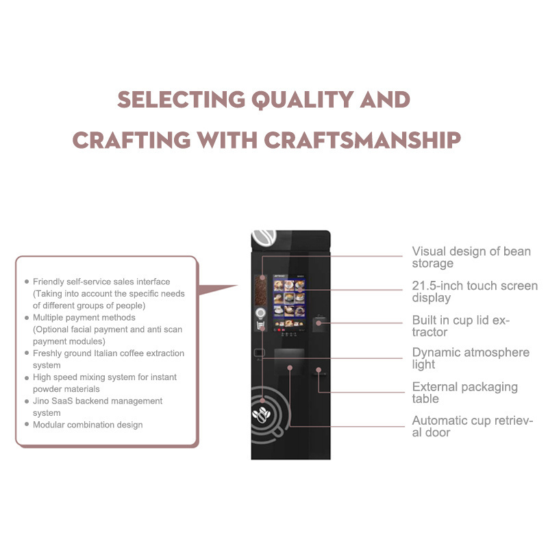 Coin operated coffee vending machine fully automatic coffee and tea vending machine with bill acceptor