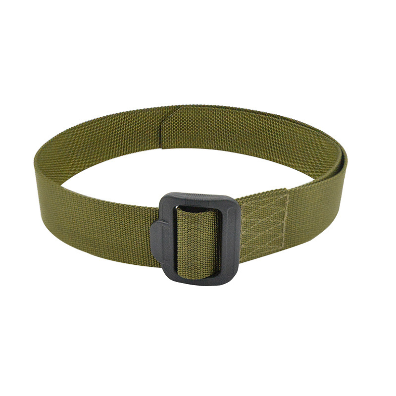 Cytac Nylon Tactical 1.5'' Duty Belt Single Layer Soft Security Belt Daily Patrol Belts in OD Green color