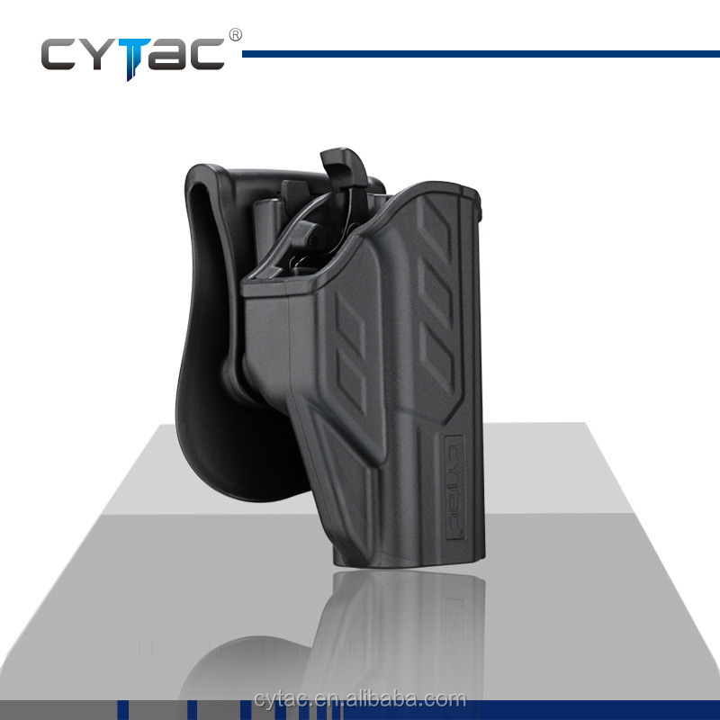 Cytac Safe Thumb release adjustable tactical OWB holster fit for P-10C Gun Holster