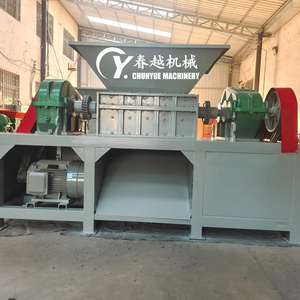 Heavy Double Two Shaft Shredder for Recycling Metal Scraps Tires Waste Plastic Wood