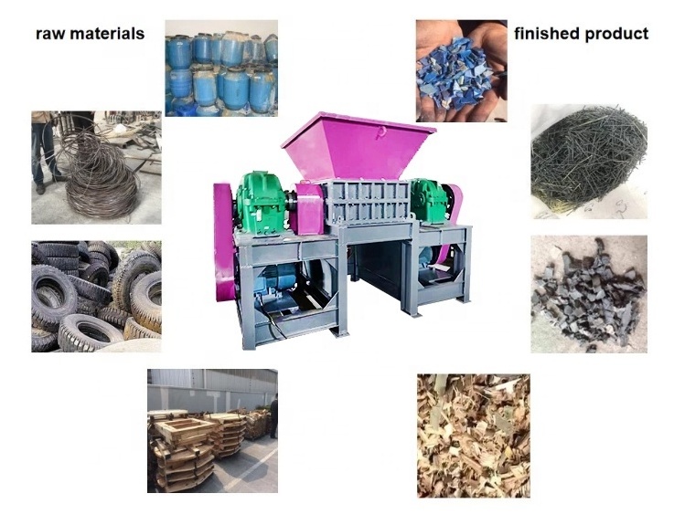 Tire Retread shredder Machines for tyre recycling line