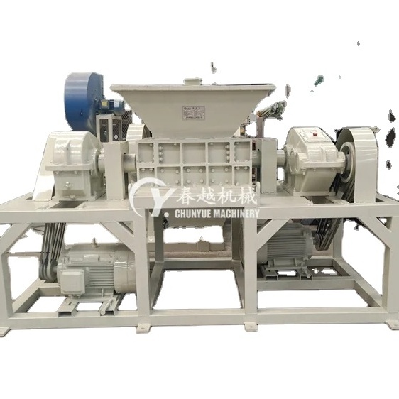 Scrap Metal Plastic Wood Glass Clothes Shredder Crusher Recycling Machine