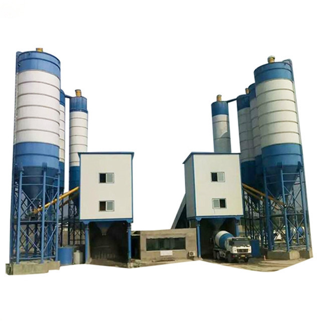 Factory price 60m3/h HZS60 belt conveyor concrete batching mixing plant for sale