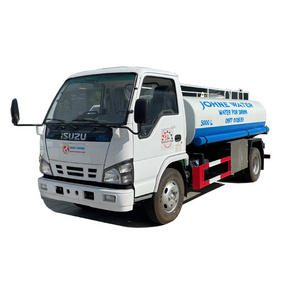 Isuzu  5000 liters drinking water tank truck with 304 stainless steel material for sale