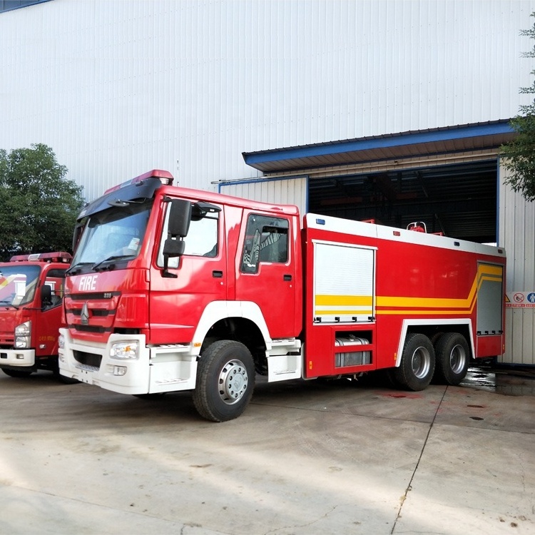 SINOTRUK 16000L foam and water fire truck 10 wheeler rescue fire fighting trucks