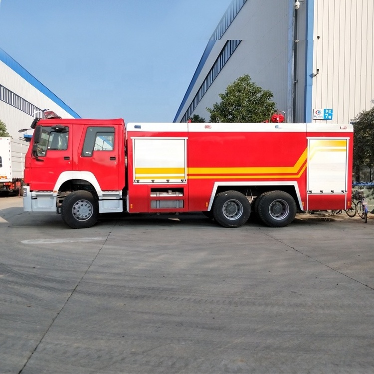 SINOTRUK 16000L foam and water fire truck 10 wheeler rescue fire fighting trucks