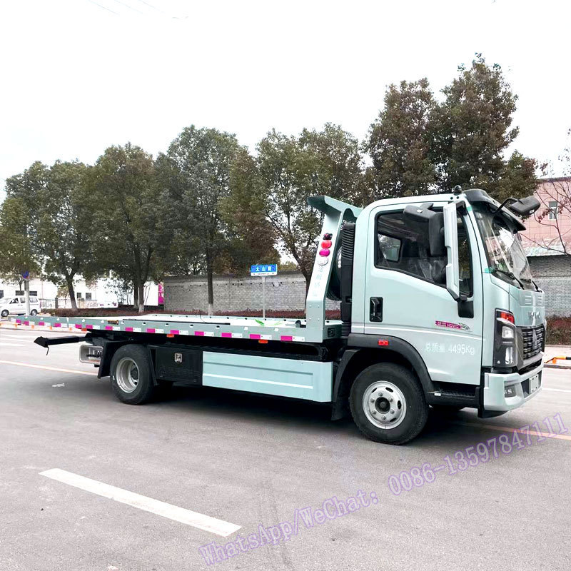 SINOTRUK HOWO 4x2 wrecker truck tow truck wrecker, wrecker tow truck 5 tons with crane