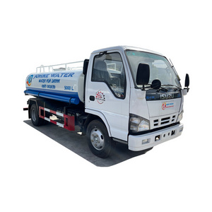 Isuzu 5000 liter 304 stainless steel material  drinking water tank truck for sale