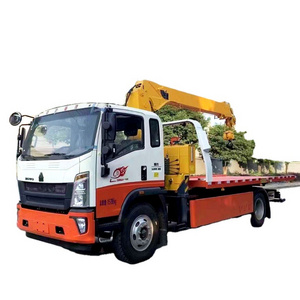 SINOTRUK HOWO 4x2 wrecker truck tow truck wrecker, wrecker tow truck 5 tons with crane