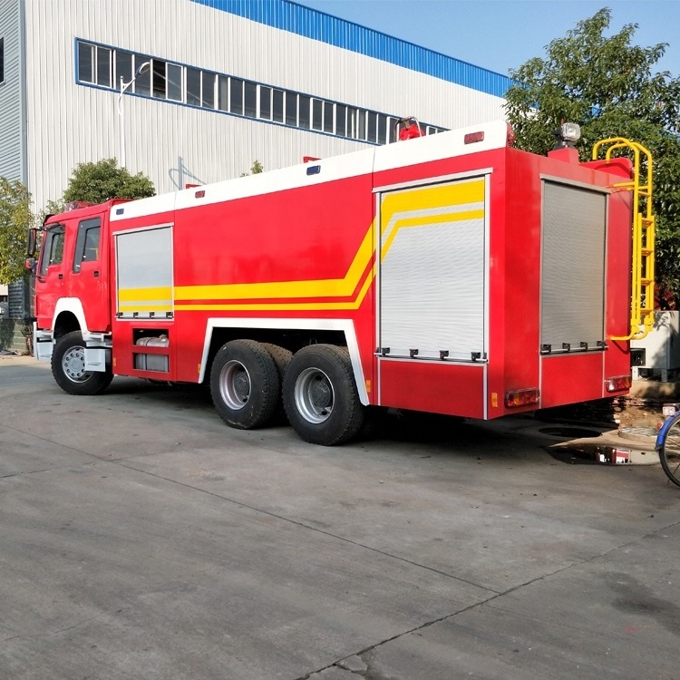 SINOTRUK 16000L foam and water fire truck 10 wheeler rescue fire fighting trucks