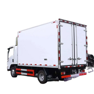 China supplier 2 axle 6 wheels High quality 4x2 ISUZUU cooling van freezer trucks refrigerator box truck