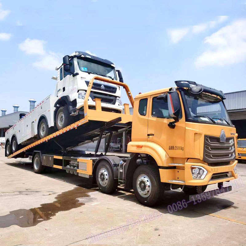 New 6x2 Hydraulic Flatbed Tow Truck with Crane 22Ton 12Ton 16Ton Boom Crane Wrecker Tow Truck on sale