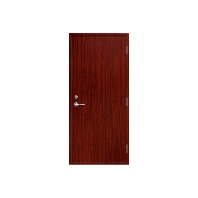 Modern Design Solid Wood Interior Door for Hotel Apartments Fireproof Wooden PVC Lacquered Corridor Door Finished Surface