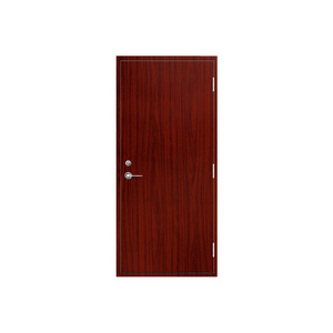 Modern Design Solid Wood Interior Door for Hotel Apartments Fireproof Wooden PVC Lacquered Corridor Door Finished Surface