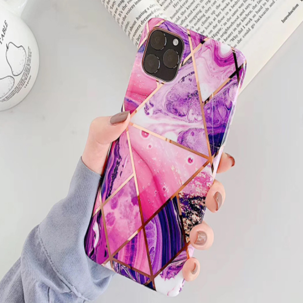 Laser Marble TPU Phone Case for samsung Note20 Pro Plaid   Back Cover Case