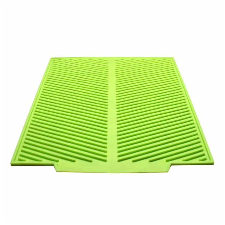 Factory Colorful Silicone Heat Resistant Mat Non-Slip Foldable Kitchen Dinning Table Sink Trivet Silicone Dish Sink Drying Mat