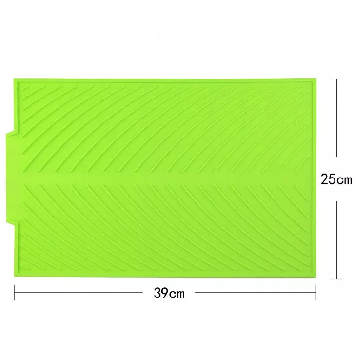 Factory Colorful Silicone Heat Resistant Mat Non-Slip Foldable Kitchen Dinning Table Sink Trivet Silicone Dish Sink Drying Mat