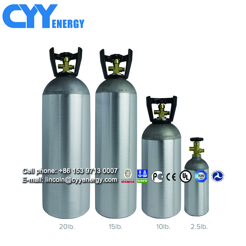 Fully Wrapped Big Small Size Seamless Steel Refrigeration  Aluminium CNG Ammonia Acetylene cylinder Medical Oxygen Gas  Cylinder