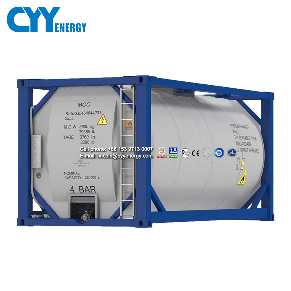 20000 liters capacity gas cryogenic lpg iso horizontal tank