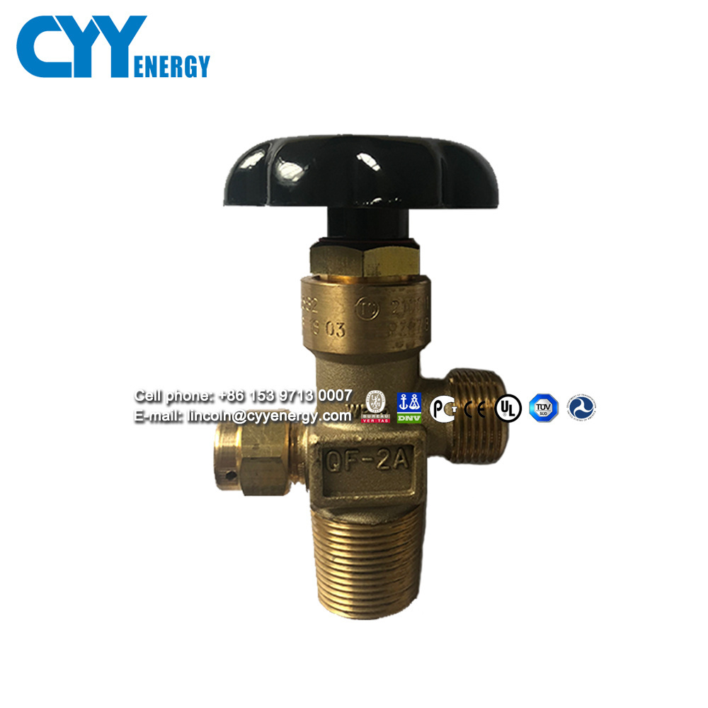 CGA580 /QF-2 valve Type CO2 Oxygen Nitrogen gas cylinder valve