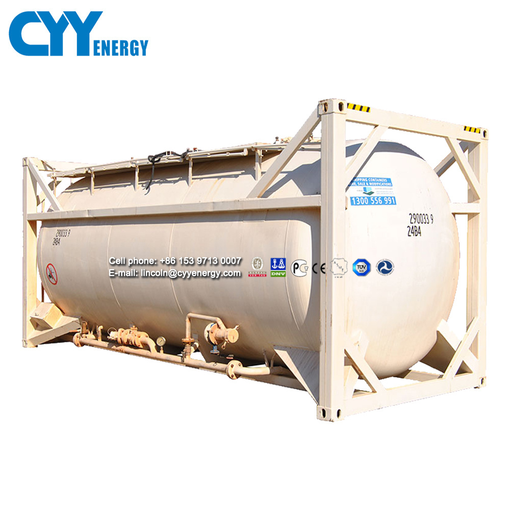 Cryogenic Liquid LOX/LIN/Lar/LCo2/LNG Storage Tank ISO Tank Container