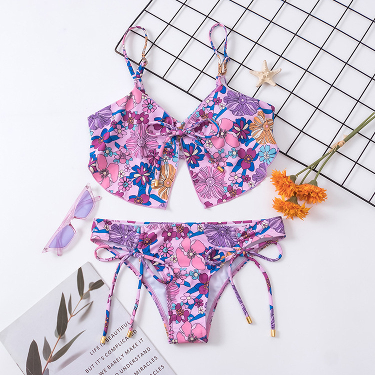 luxury butterfly bathing suit two-pieces triangle micro extreme bikini set manufacturer swimwear women crotchless bikinis