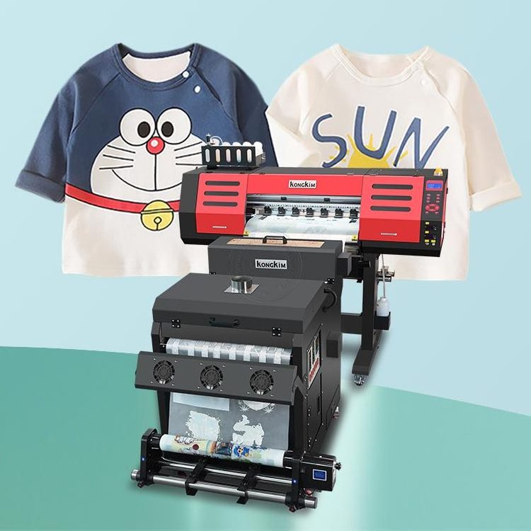 High quality DTF t-shirts bags hats shoes printing machine with 60cm dual i3200 xp600 printhead dtf printer