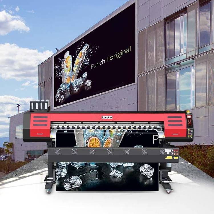 High-end flex printing flex banner printer printing machine KONGKIM 1.8m/3.2m eco solvent printer