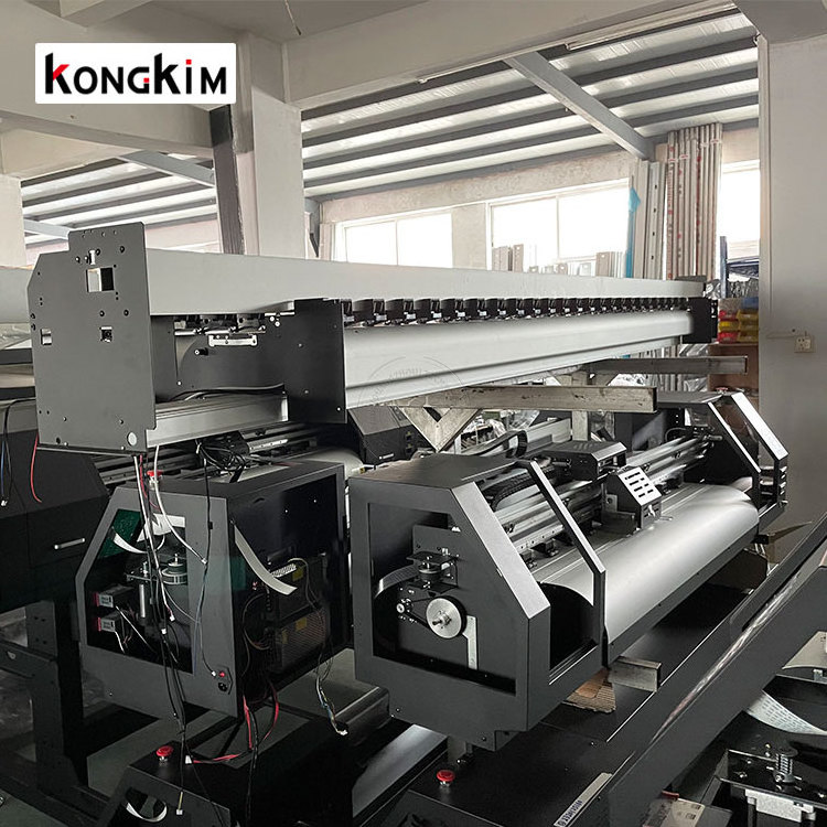 Kongkim 1.6m 1.8m 2.5m 3.2m large format eco solvent printer and plotter cutter vinyl sticker all in one printing machine