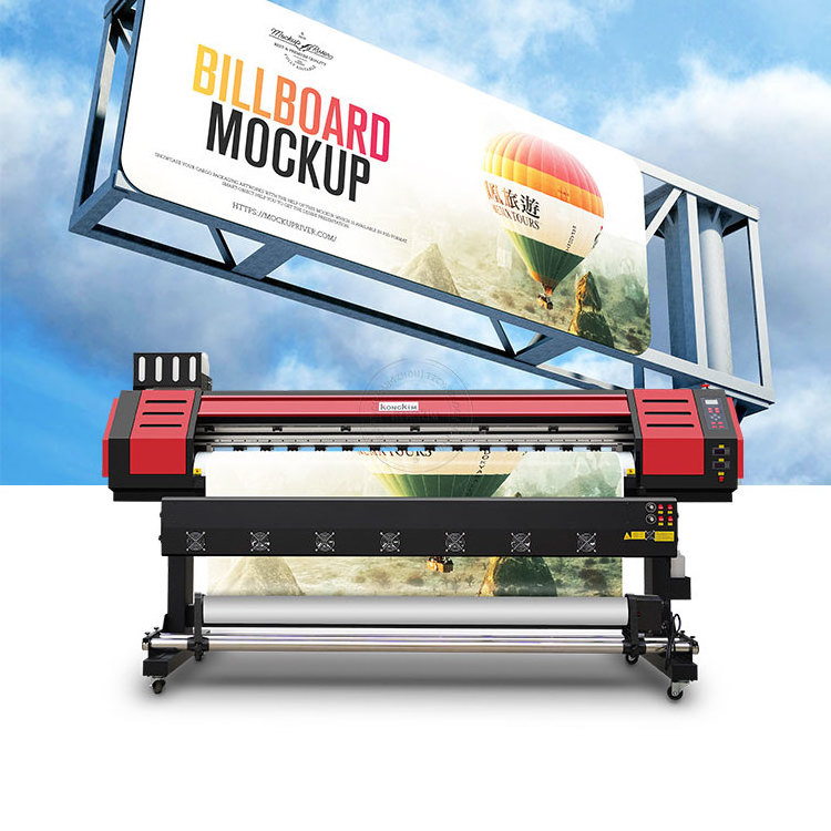 Kongkim digital print and cut all in one machine 1.6m 1.8m 3.2m eco solvent printer vinyl printing cutting plotter